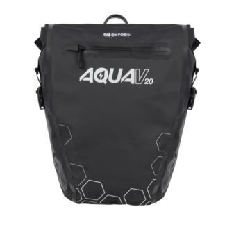 Oxford Aqua V20 Single Quick Release Pannier Bag - Black