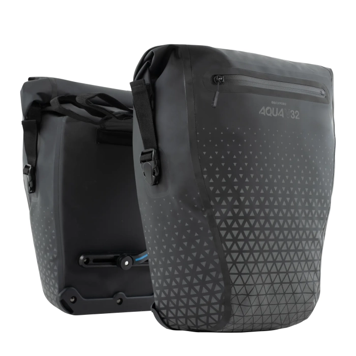 Oxford Aqua V32 Double Pannier Bag - Black