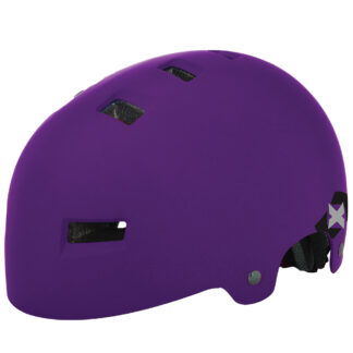 purple urban bike helmet