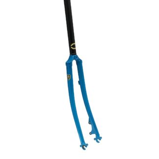 Soma Fog Cutter CrMo Lugged Fork - Cerulean Blue 48mm Rake