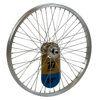 BMX Front Wheel 20" Single Wall - Nutted - Silver
